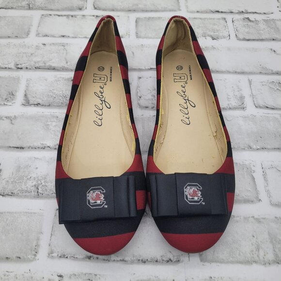 University of South Carolina USC Gamecocks Mascot LillyBee U Women's Flats Sz 10 - Picture 1 of 5